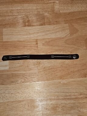 Brown Leather Braclet with Subtle Stitch Detailing